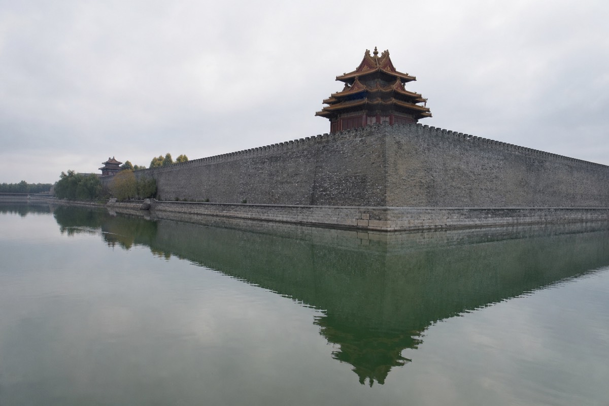 The moat that rings the Forbidden City's outer wall