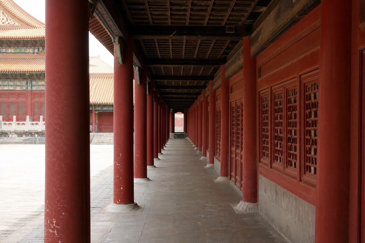 The Meridian Gate, the main southern entrance to the Forbidden City